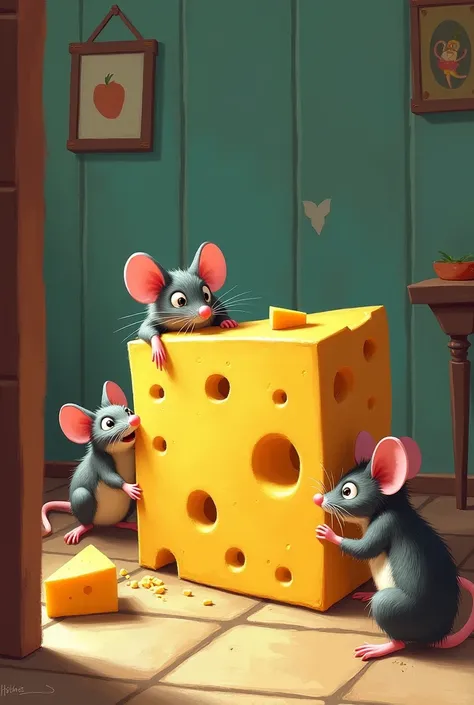 Give me images of Who moved mu cheese 
