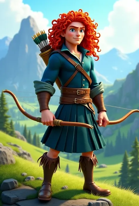 Merida from brave but male version. 