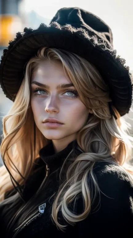 Beautul Russian woman face