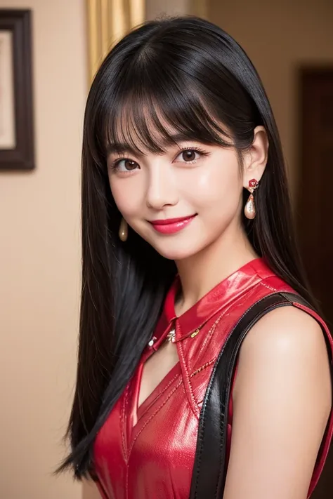                               High Quality Images   、         focuses on the crotch                          ,bangs、                          black hair、                     semi-long、                       brown eyes   、     new year     ,                ...