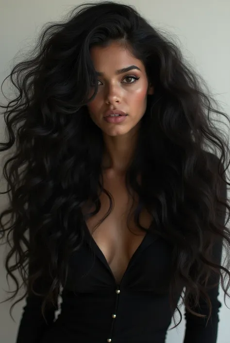 Camila Harris with a lot or hair