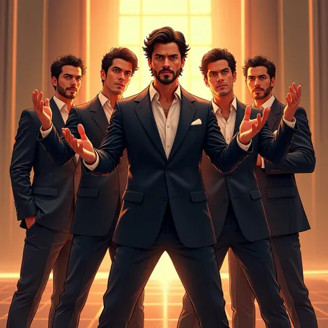  Men posing srk singnature pose High Resolution, , Illustration, Illustration,,Reflection Light, Smile, 