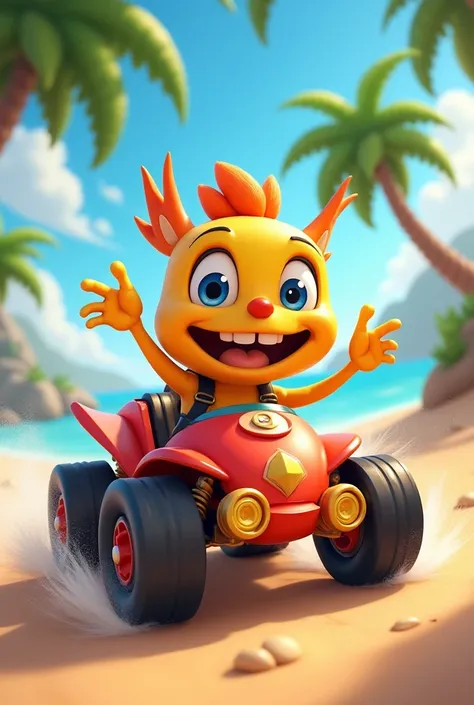 The Zipo character from Beach Buggy Racing 