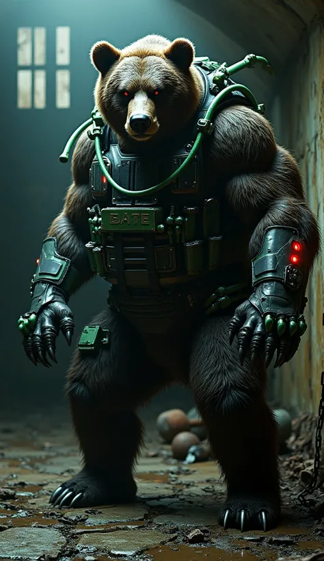   transform Bane into an animal that represents its characteristics well !  The grizzly bear is the perfect choice ,  because it is a symbol of brute force ,  resistance and intimidating presence ,  just like Bane when using Venom to increase his musculatu...