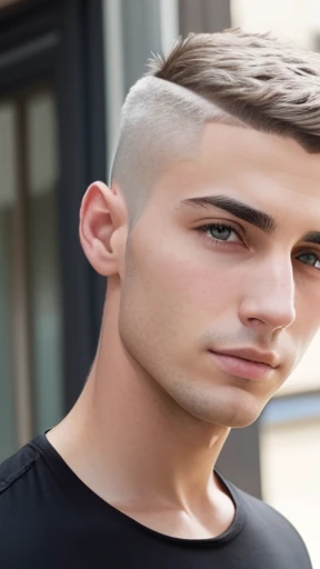  An Abendanone-Cohen Man's short haired hair focuses on the face 