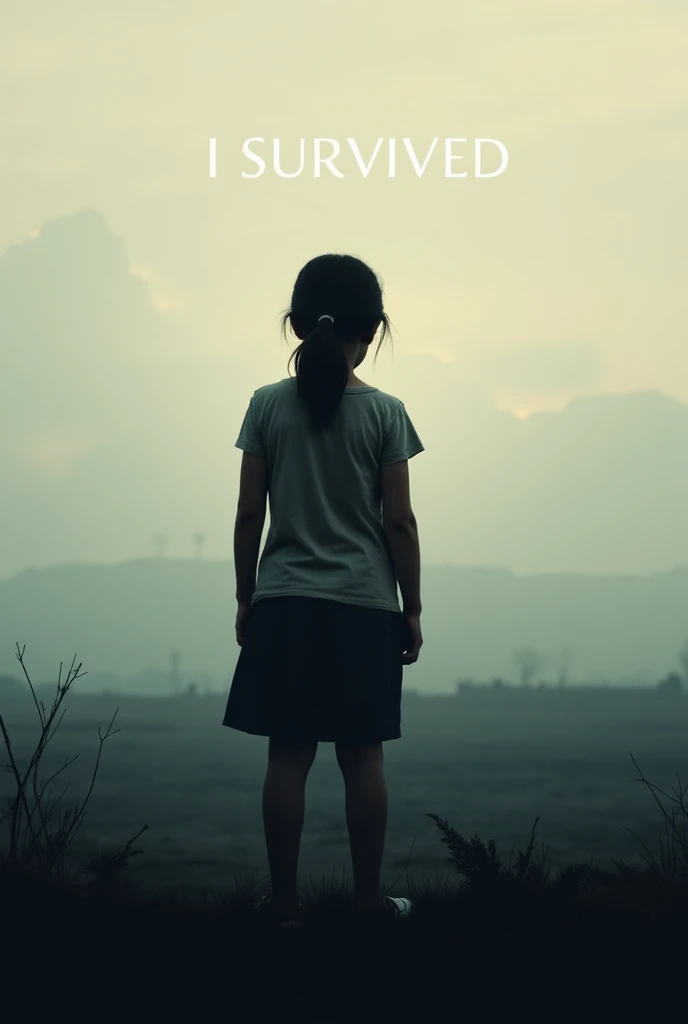 Cover Concept:

Main Image: A silhouette of a young girl, standing in the center of the cover, facing the horizon. Her posture is strong but weary, symbolizing the resilience of survivors. The girl is wearing simple, worn clothing, reflective of her strugg...