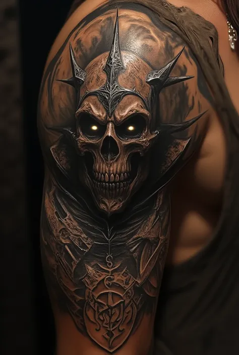 Hyper realistic deathknight tattoo 