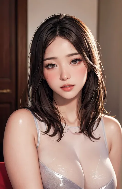 female student   , burgundy attire、chinese buns、large Breasts
((( Masterpiece))), ((  top quality)), (( 複雑な Details)), ((  super realistic realism )), ,  mature woman,   mature woman,   see through,    high definition  , illustration, 1人の mature woman,    ...