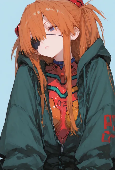 最  high quality,  Masterpiece,   748cm style  ,        cute poster、8k wallpaper、 Masterpiece、最  high quality    、  high quality      、  high detail、、           absurd,   latest,               1 female、  Soryu Asuka Langley 、  orange hair、  blue eyes、  eye ...