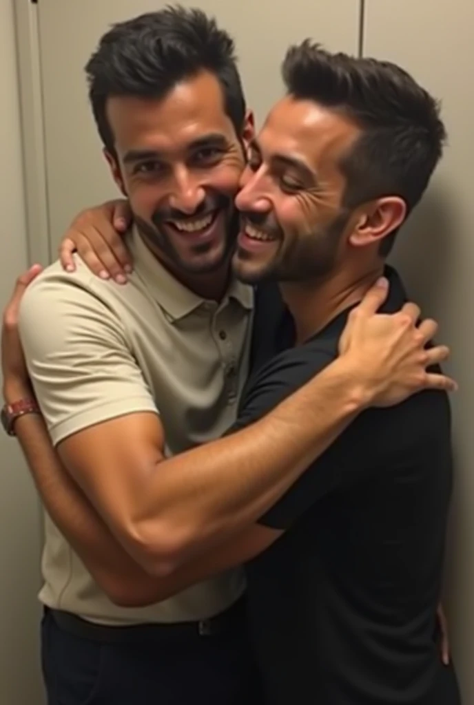 A video in which Miguel Borja is hugging me