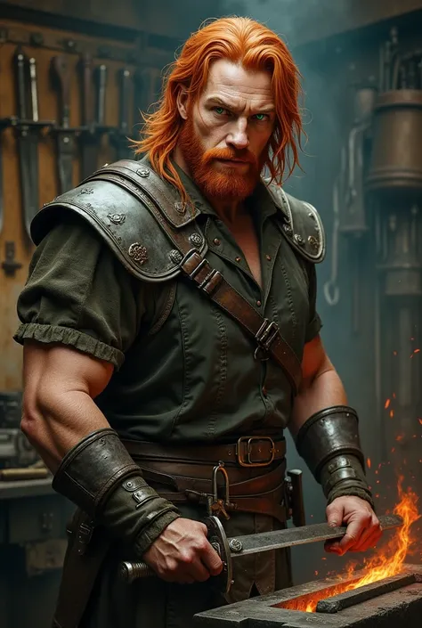 redhead blacksmith witcher