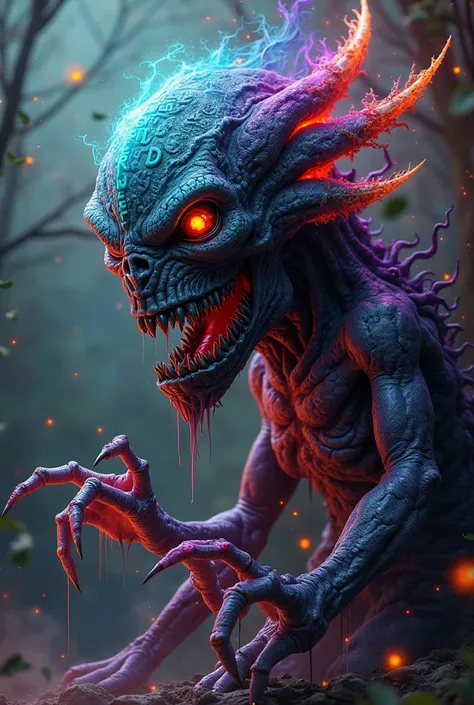 Hyper realistic 16k resolution  real engine stye portrait image Monster Concept: The Grammar Ghoul

The Grammar Ghoul is a monstrous embodiment of the rules and structures of English, warping the power of language into something terrifying. Its body is an ...