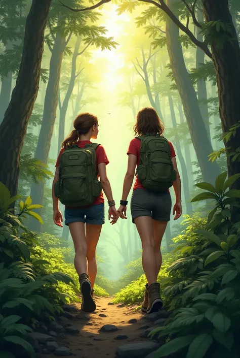 Two Women in the Woods 