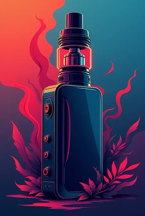 Logo for a store specializing in the sale of vaping devices with a striking creation with colors that stand out 