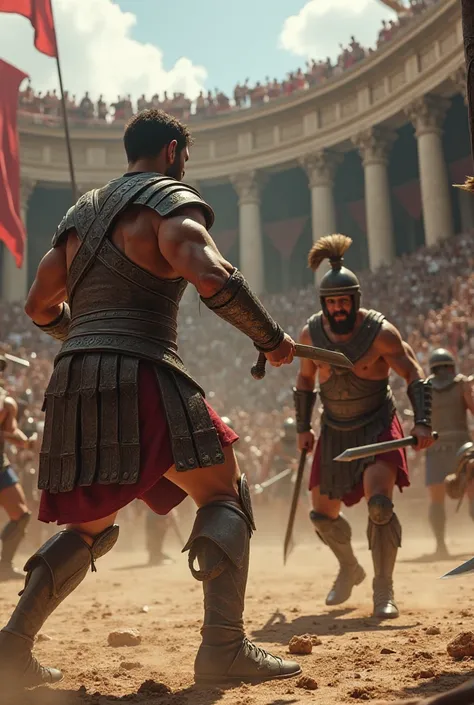 ULTRA-REALISTIC ROMAN GLADIATORS IN BATTLE