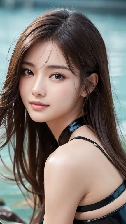 ( detailed skin:1.2),( Shiny Skin :1.1), 8k,  best quality, masterpiece,  超 high definition , (Photographically:1.4),  RAW Photos, (soft saturation:1.3), ( white skin:1.2),  Japanese idol , ************, Narrow Face,  detailed face ,  perfect female body f...