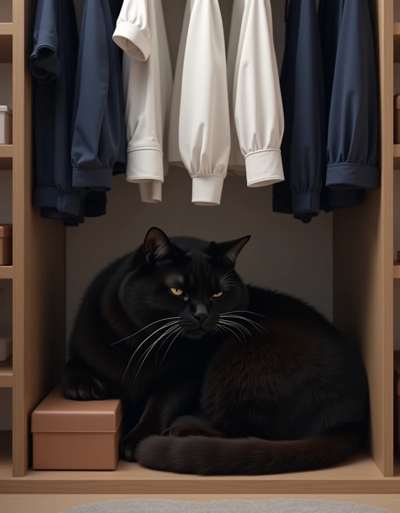 score_9,score_8_up,score_7_up,score_6_up,score_5_up,score_4_up,source_real photo, Ultra-realistic, Photorealistic, Ultra-realistic, photorealistic, dramatic scene, global illumination, In a closet where women's white blouses and navy blue jackets are hangi...