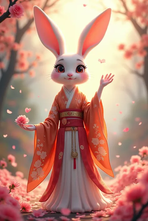 Animated Japanese clothing bunny goddess 