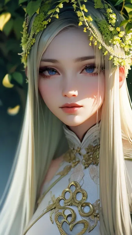 An ultra-realistic, full-body photograph of a young Chinese woman, depicted as a real human being, with an intricate and elegant design of countless real roses and rose vines decorating her entire body. Her hairstyle is adorned with fresh, lifelike roses a...