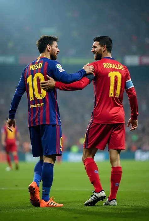 The stadium was electric. Fans from all over the world had gathered for what was being called The Last Dance—a friendly match between two of football's greatest legends, Lionel Messi and Cristiano Ronaldo. Though they had faced each other countless times, ...