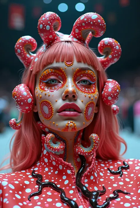 Ireal makeup inspired by the art of Yayoi Kusama 