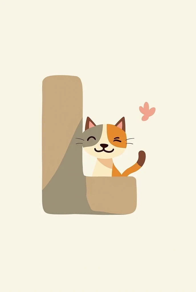 A logo image that looks like a cat and a dog with a capital L shape