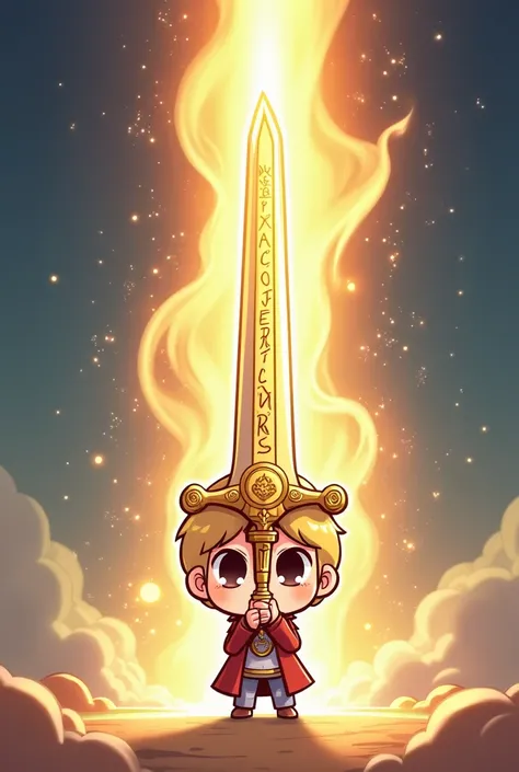 The sword of the Spirit is the word of God chibi