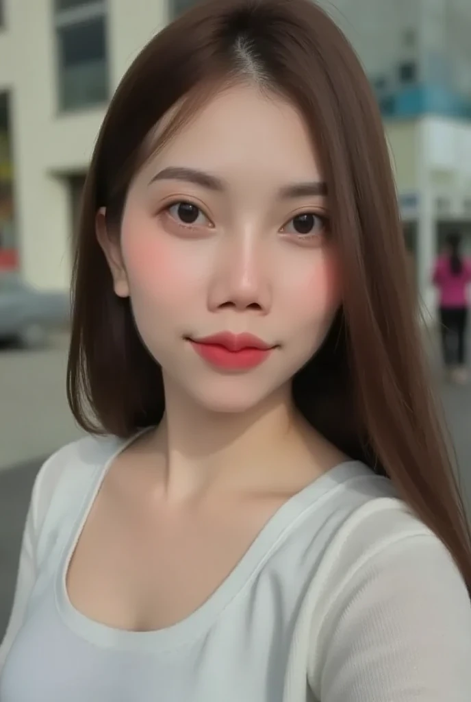 25 years old Korean woman. Masterpiece. Cinematic quality. Realistic. Facial details are clear, focus is smooth, skin is smooth, depth of field. Sunlight hits her skin making her stand out. Dynamic angle (natural light, good light, afternoon light), natura...