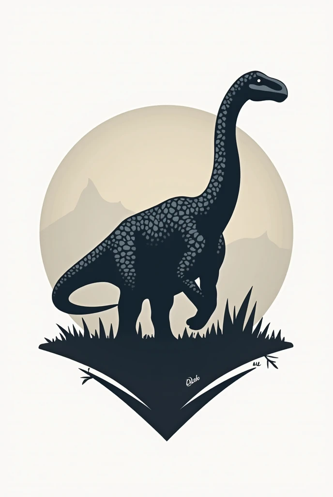 Create a logo represented with an Argentinosaurus dinosaur 