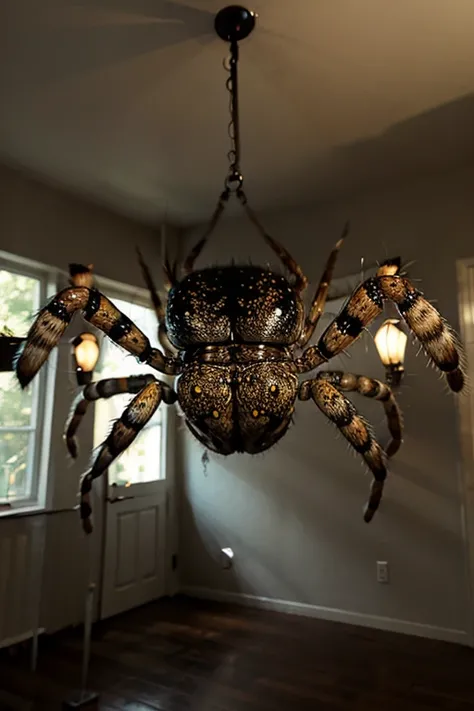 Large spider inside the house