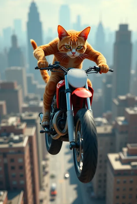 Moto Billi NY chatt sy jump lagar kar prosi k ghar kood gae