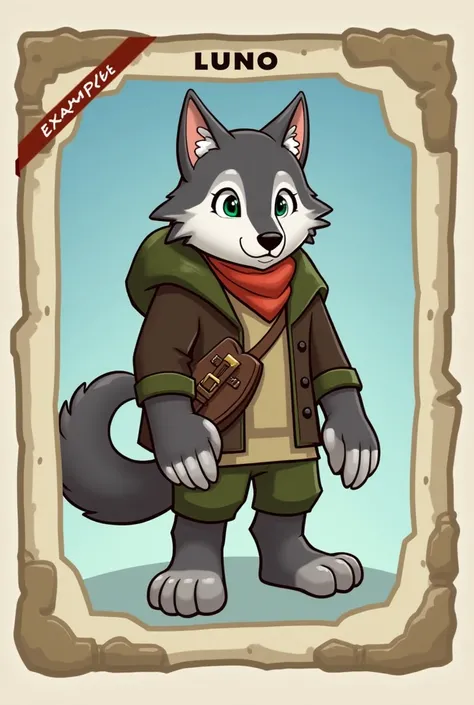 Sure! A humanoid animal card could be a fun concept for a game or storytelling. Here’s a template you can use to create a humanoid animal character card:

---

### Humanoid Animal Card

**Name:** [Character's Name]

**Species:** [e.g., Wolf, Cat, Rabbit, e...