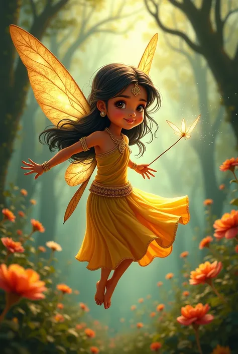 indian girl as tinkerbell