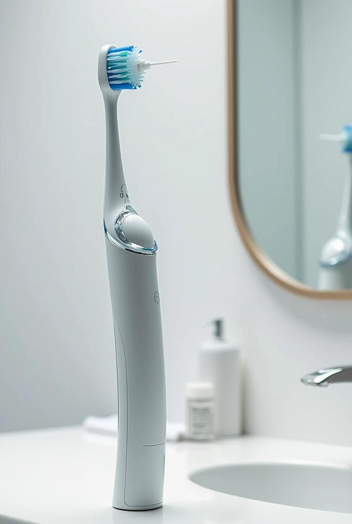 Make a toothbrush with a refillable dispenser