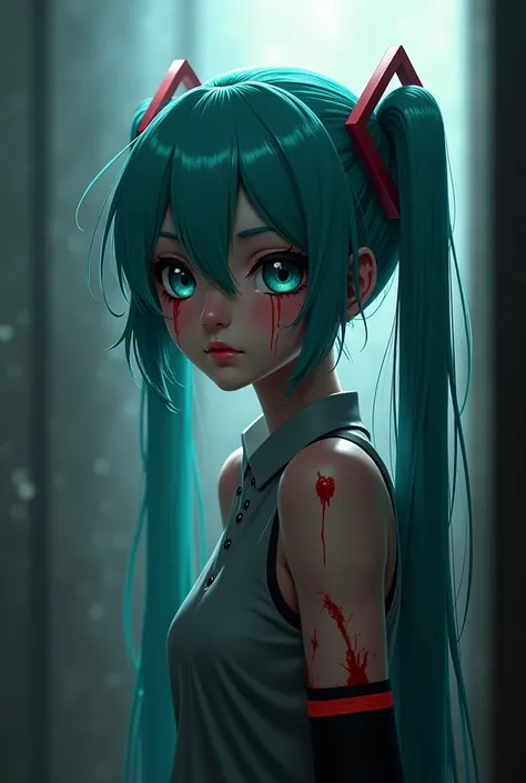 Miku with blood