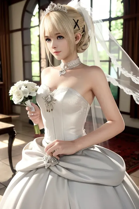 Marie rose, master-piece, best quality, wedding veils, wedding dress
