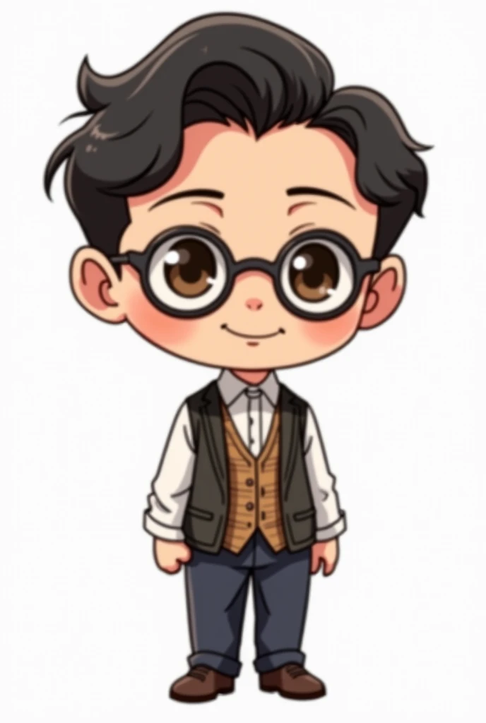 Chibi Anime Dr.Jose Rizal with transparent background 