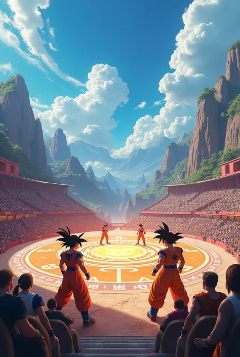 Dragon ball style tournament arena 