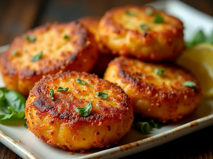 Spicy fish patties coated in breadcrumbs and fried to perfection.