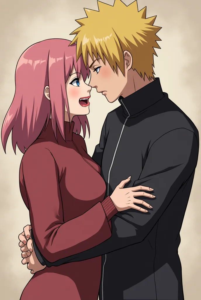 Sakura sucking Naruto's dick