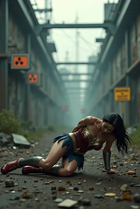 Wonder Woman faints as she enters Chernobyl in Ukraine 