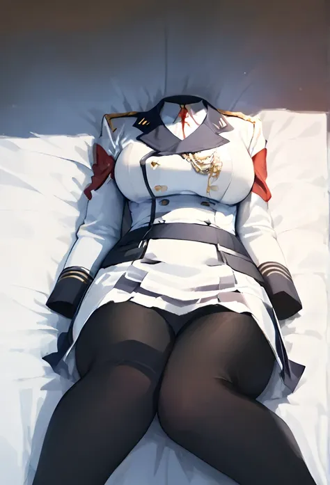 (masterpiece),(best quality),(ultra-detailed),(best illustration),(best shadow),(absurdres),(detailed background),(very aesthetic), invisible ikaruga(sk),invisible, large breasts, military uniform, black pantyhose,white uniform.