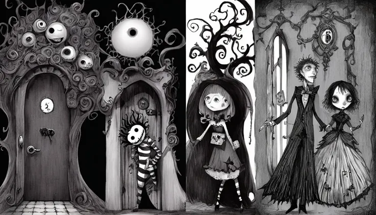     Tim Burton's Style、secret door、An interesting person