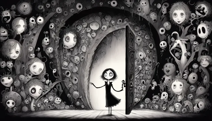     Tim Burton's Style、secret door、An interesting person、