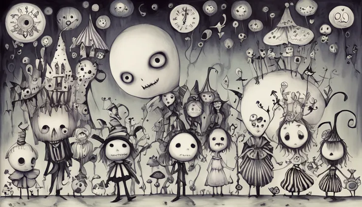     Tim Burton's Style、Wonderland、Strange person、