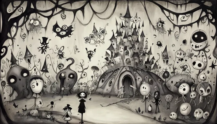     Tim Burton's Style、Wonderland、Strange person、