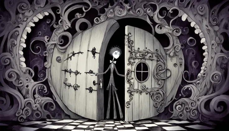     Tim Burton's Style、secret door、An interesting person、