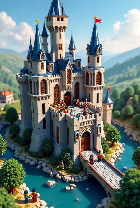 Fully built Lego castle