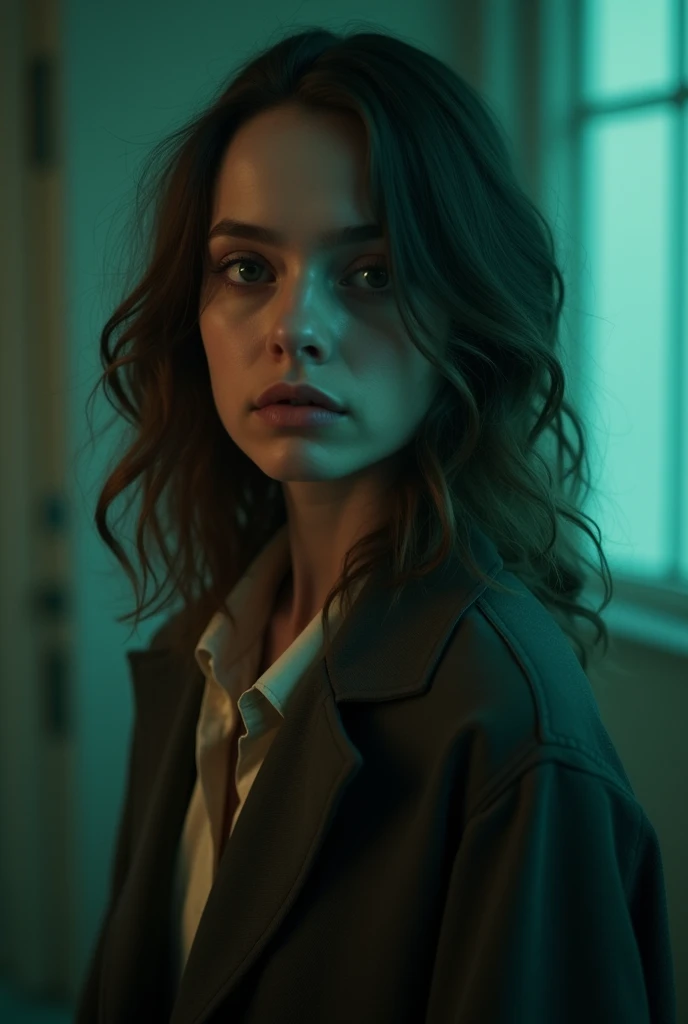  Generate the cover of a tense psychological horror series with many colors focusing on actress Anya Taylor Joy taking this information into account:

* The Death of Penelope Ekart * 
 season 1 - Cast 

- Penelope Ekart - Annya Taylor Joy  

*director* : A...