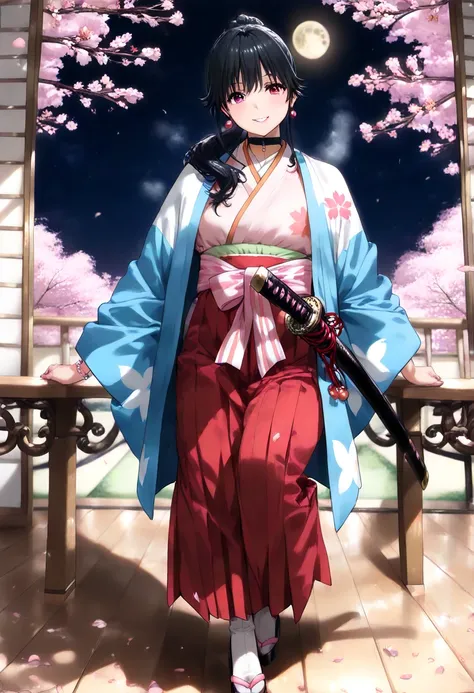  in ultra high quality、 ultra high resolution、 super high heels、 noise removal 、perfection、Picture quality adjustment、Balance Adjustment、 OPTIMAL LIGHTING 、Minor corrections、Detail Correction、 perfect anatomy、 girl、((light pink 、 kimono、Haori and hakama、Ji...